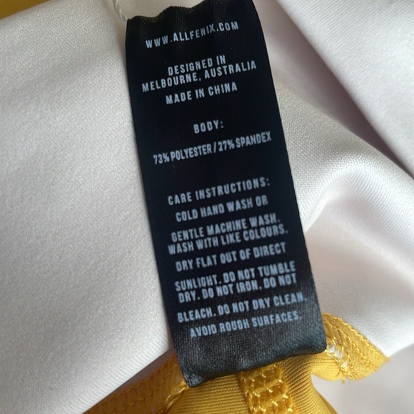 NEW with tags- All Fenix Anthropologie Charlie Yellow/cream 7/8 Legging Small - Picture 10 of 13